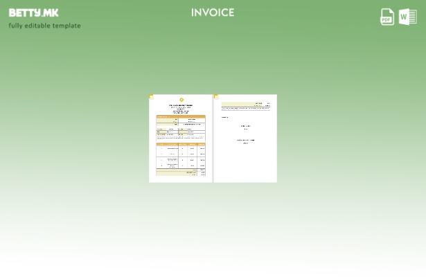Модерен стил бесплатен хонорарен часовна фактура шаблон